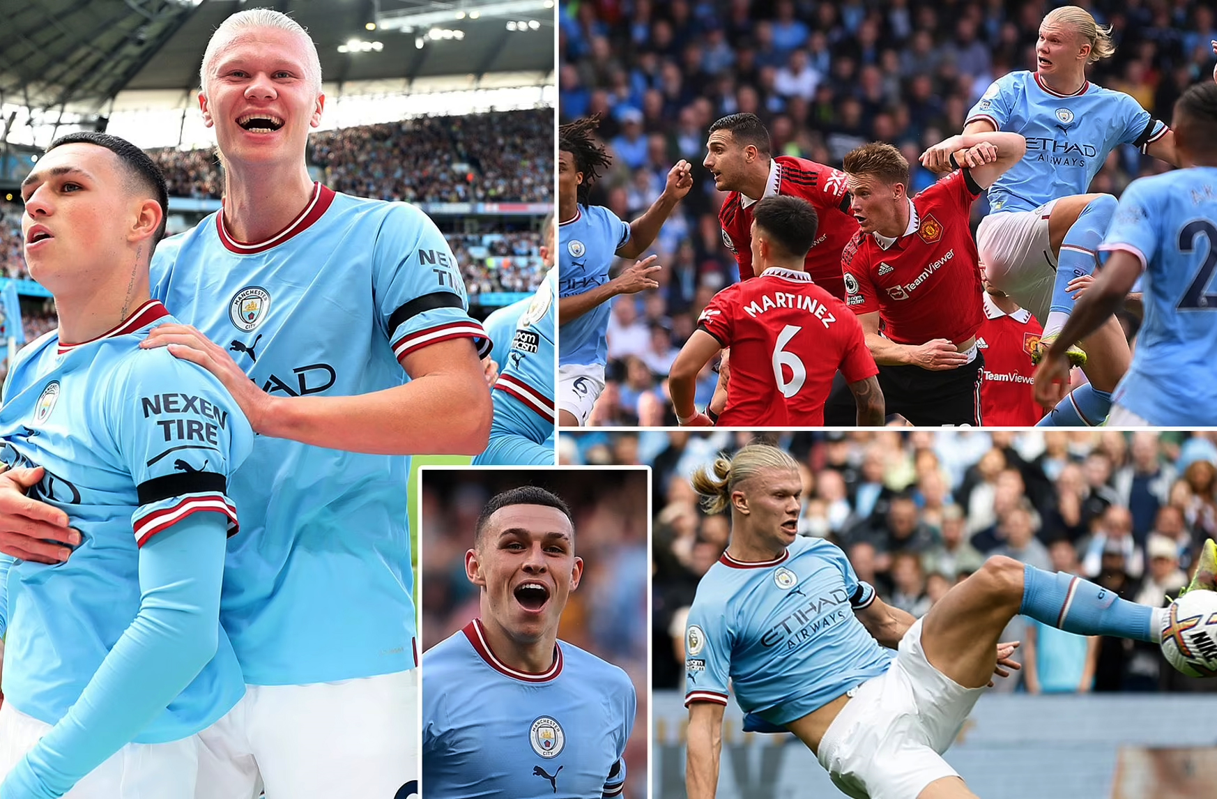 Man City và MU tạo “mưa bàn thắng” tại derby thành Manchester